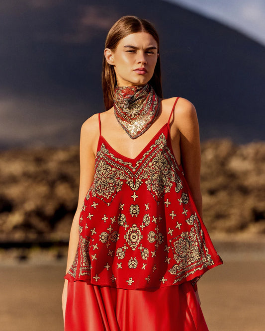 Top in seta stile bandana / Mes Demoiselles Paris