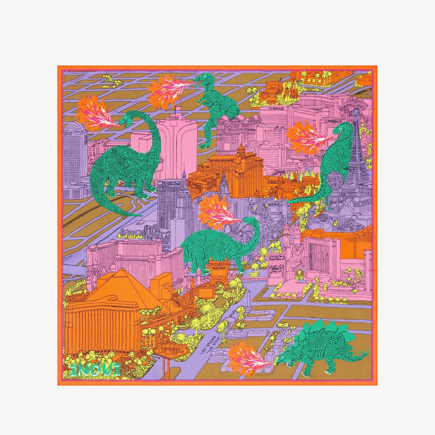 Foulard Vegas in pura seta