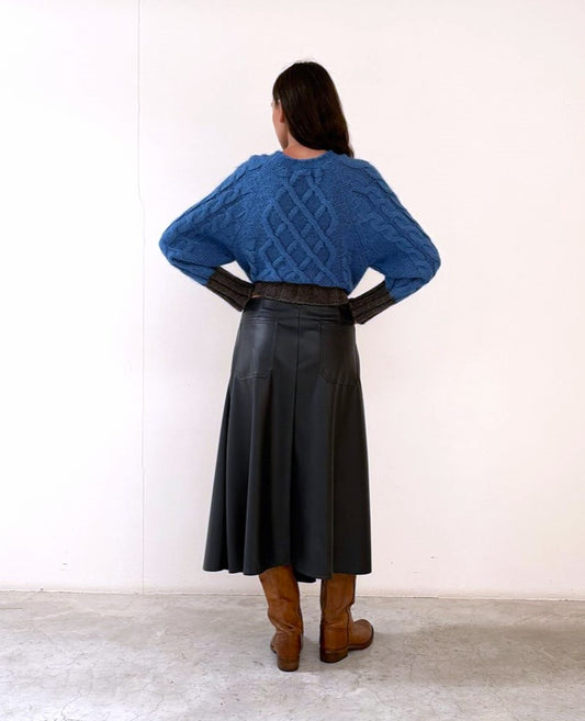 Gonna ecopelle / Merci