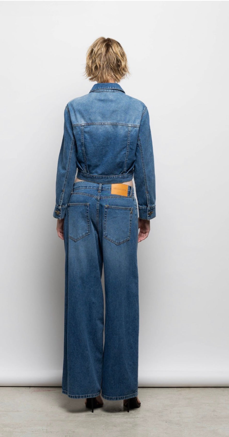 Jeans in cotone slegato a gamba larga ZEFIRO / God Save Denim