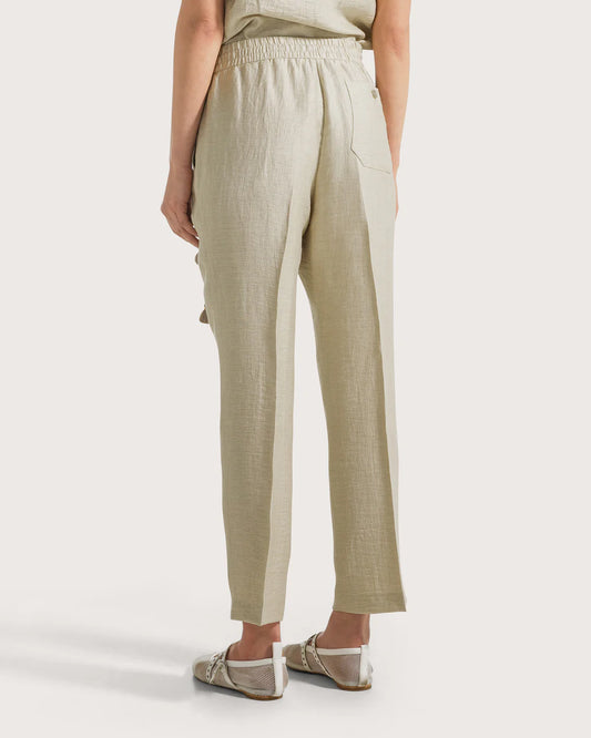Pantalone in misto lino effetto stropicciato / 19.70