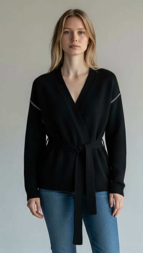 Cardigan a Kimono LOLI nero / Not Shy