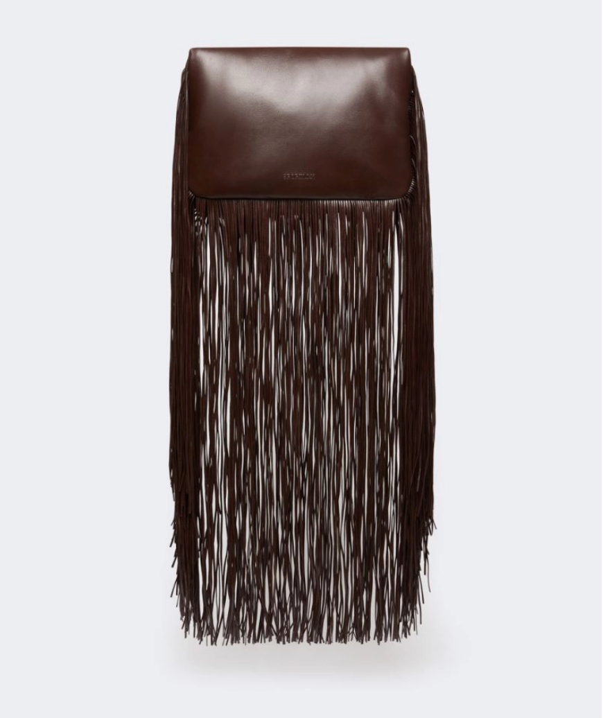 Mini soft bag in nappa con frange STILLA