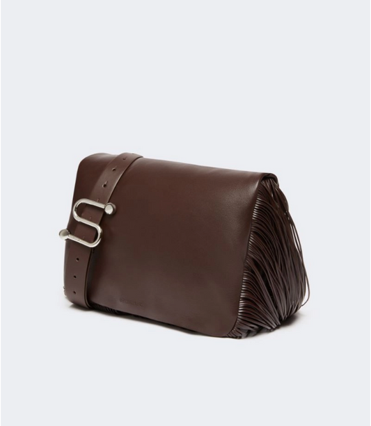 Mini soft bag in nappa con frange STILLA / Sportmax