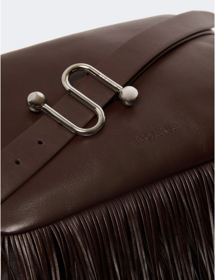 Mini soft bag in nappa con frange STILLA