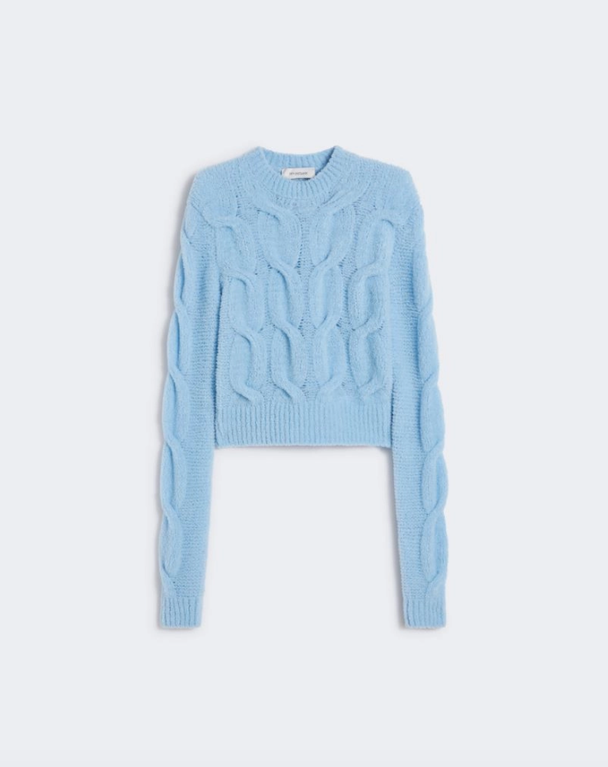 Maglia soffice con trecce NUVOLE