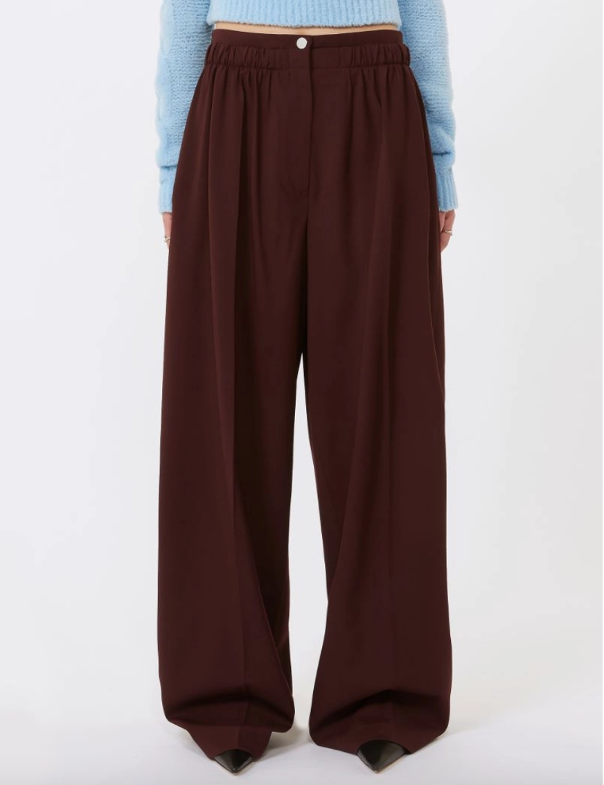 Pantalone ampio in lana stretch QUITO