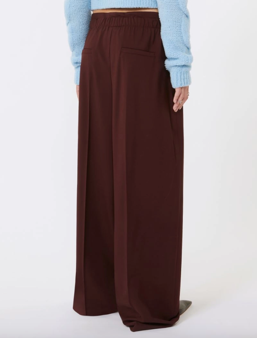 Pantalone ampio in lana stretch QUITO