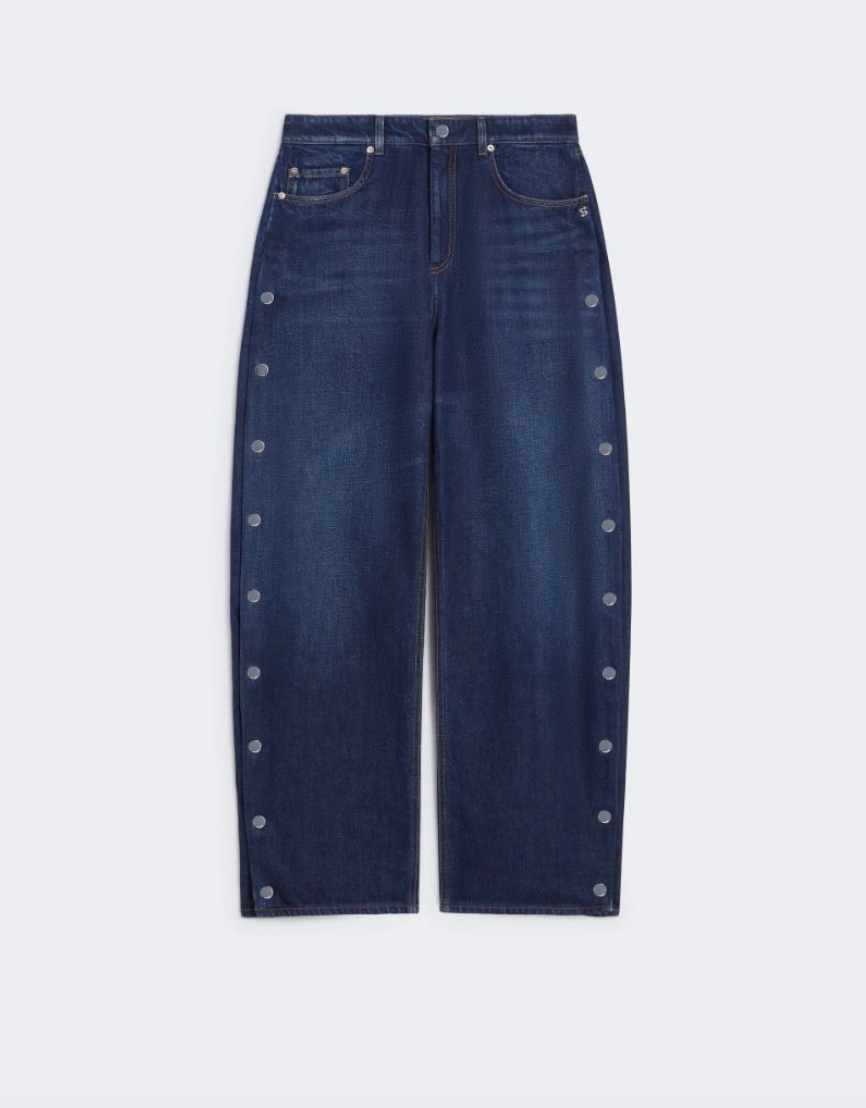Jeans wide leg con bottoni LICHENE