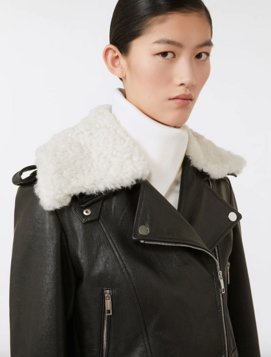 Biker Jacket in pelle TOSCANA / Sportmax
