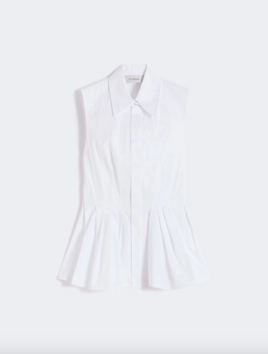 Camicia smanicata in cotone CERTOSA / Sportmax
