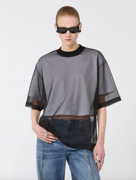 T-Shirt sovrapposta in cotone DOTTELIA / Sportmax