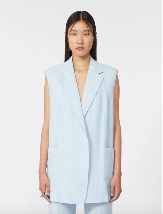 Gilet in viscosa lavata MAGGIO / Sportmax