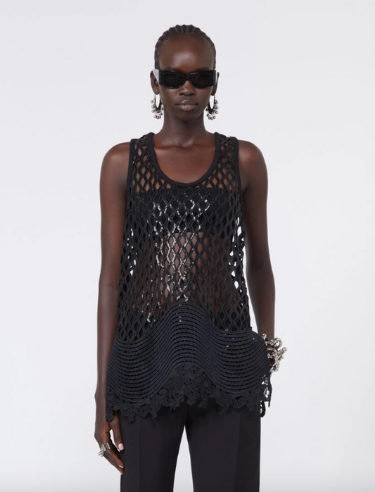Top in rete con paillettes AQUILE / Sportmax