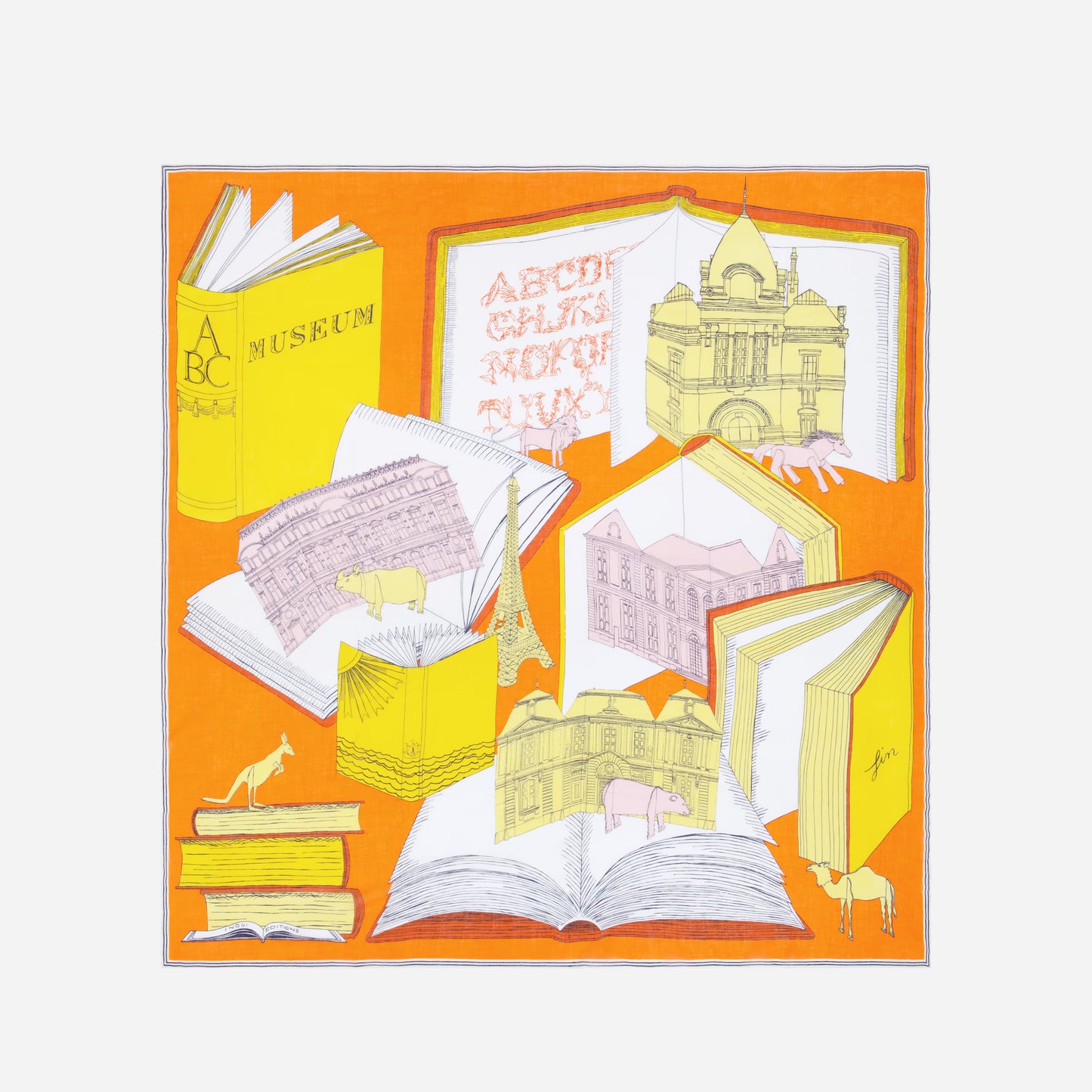 Foulard quadrato Carré 130 Museum / Inoui Editions