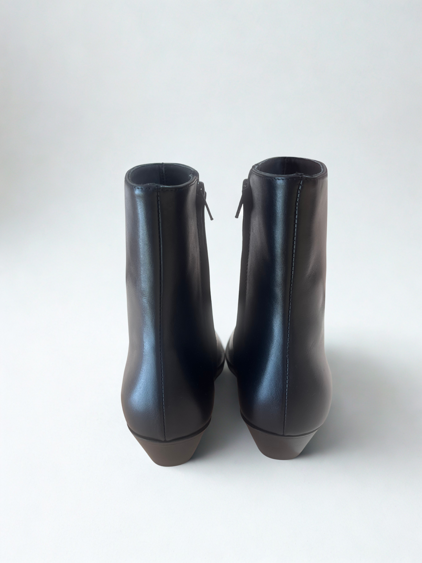 Stivaletto Texano Nero in Pelle / Anna f