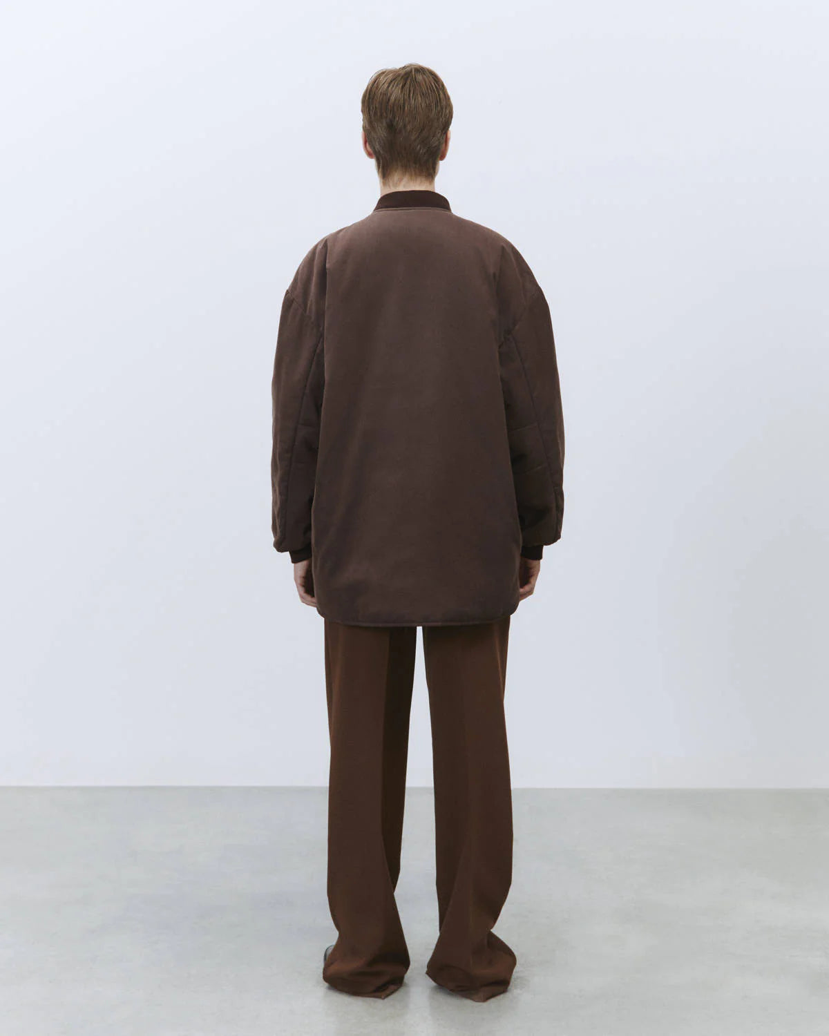 Bomber imbottito taglio camicia