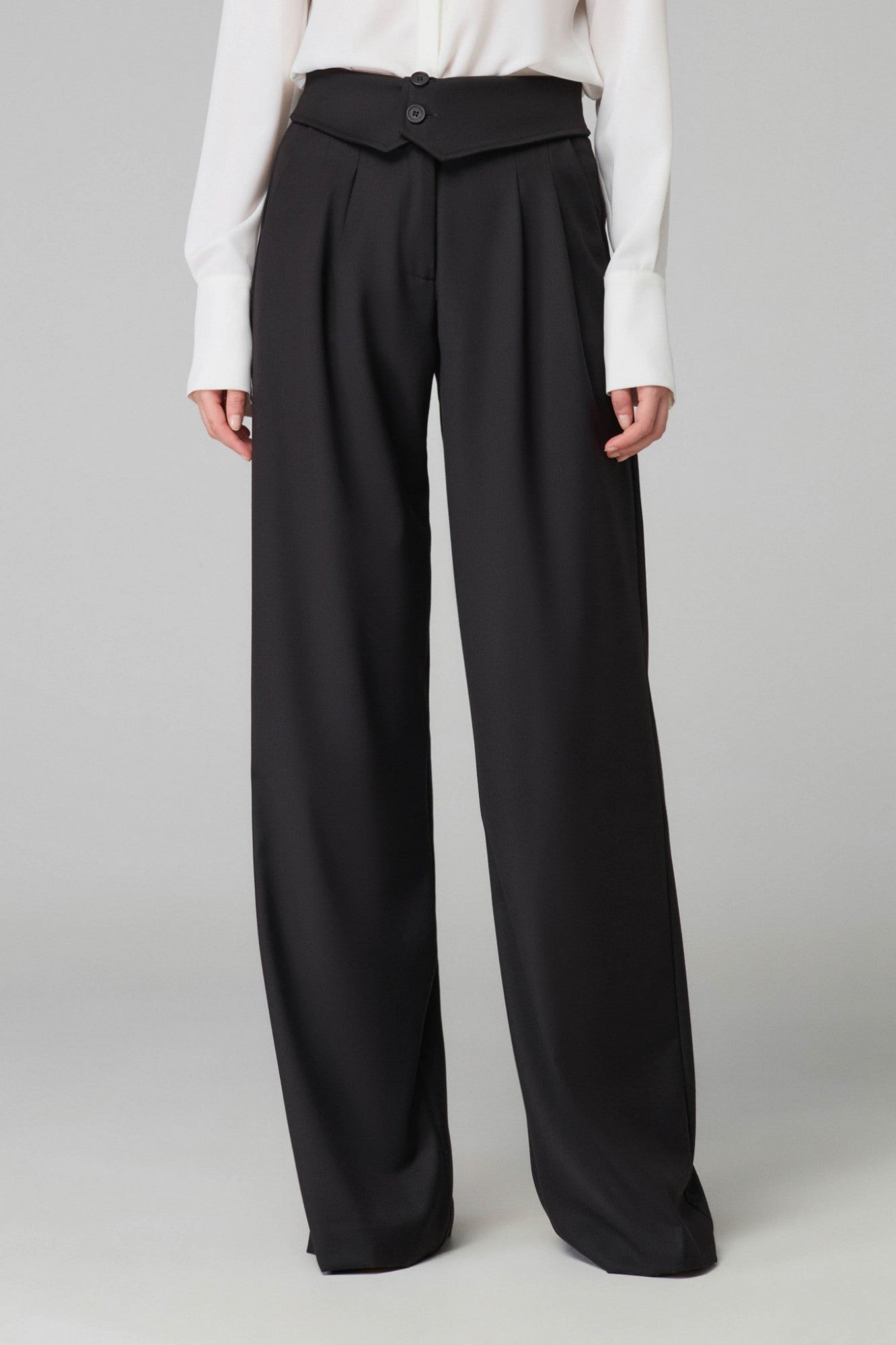 Pantalone ampio con vita rovesciata CHELSIE