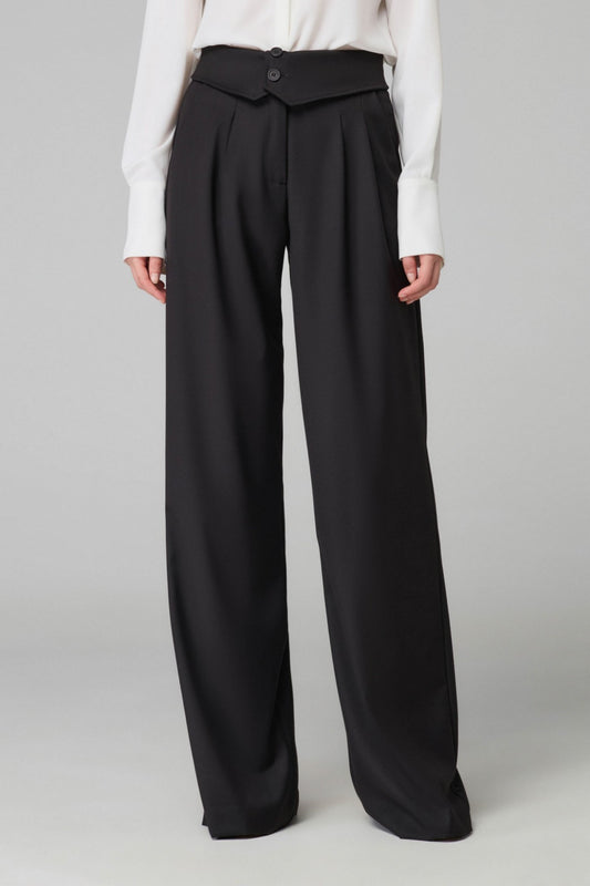 Pantalone ampio con vita rovesciata CHELSIE