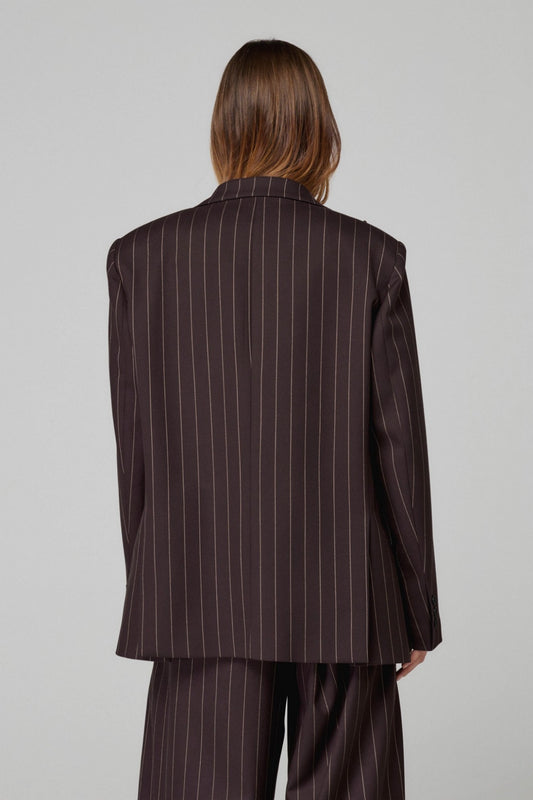 Blazer doppiopetto gessato HELSA
