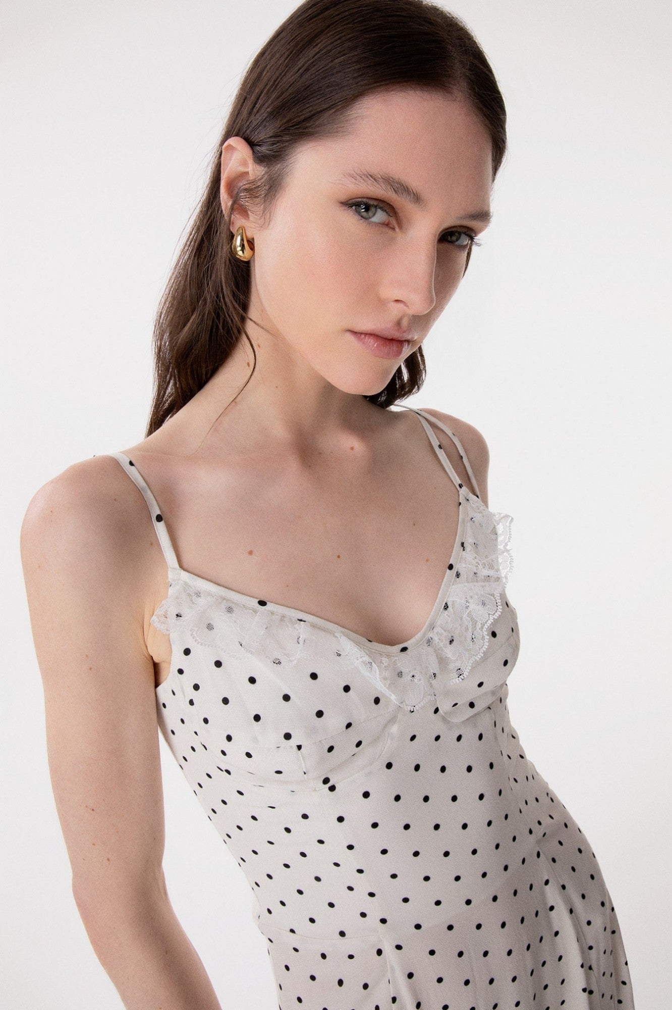Abito midi con Rouge e spacco laterale PRISCILLA / Mar De