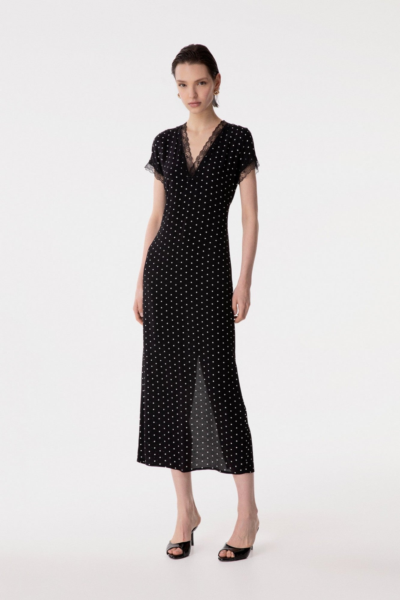 Abito in crepe con inserti in pizzo RAYA / Mar De Margaritas