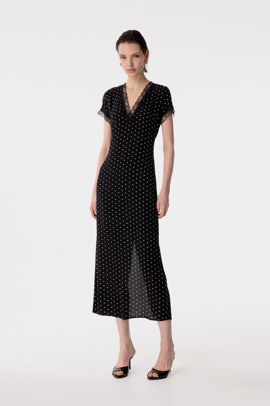 Abito in crepe con inserti in pizzo RAYA / Mar De Margaritas