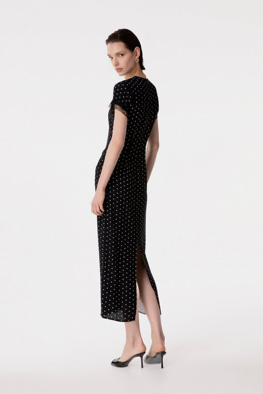 Abito in crepe con inserti in pizzo RAYA / Mar De Margaritas