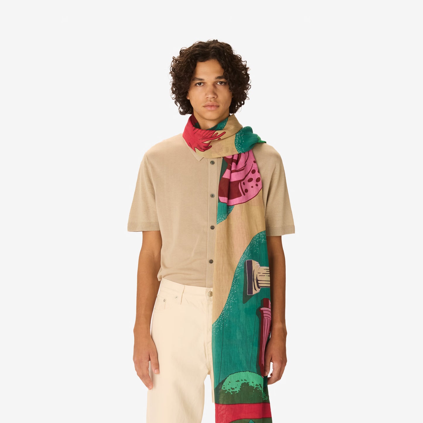 Sciarpa in cotone Etole 100 Jardin / Inoui Editions