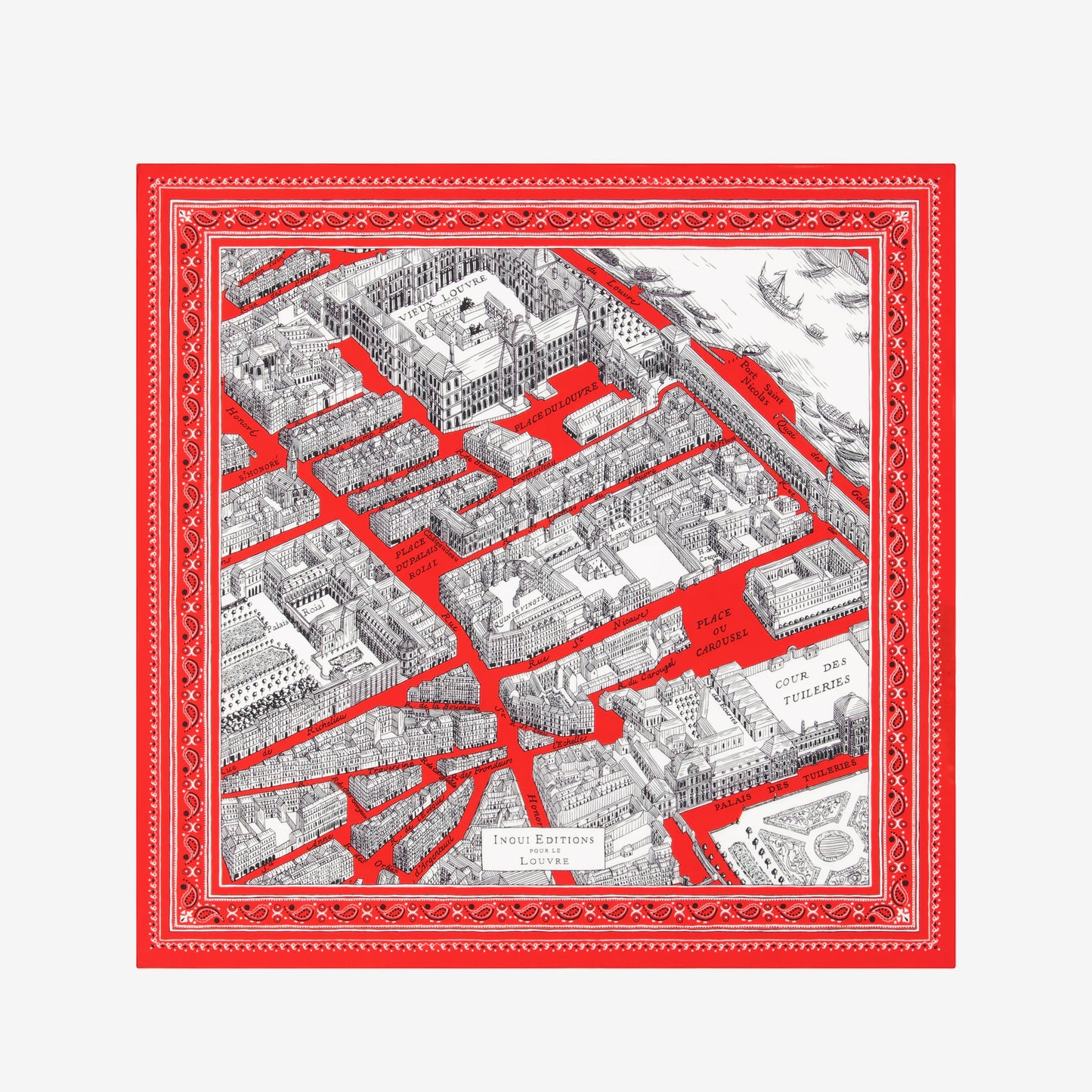 Foulard quadrato Carré 65 Louvre / Inoui Editions
