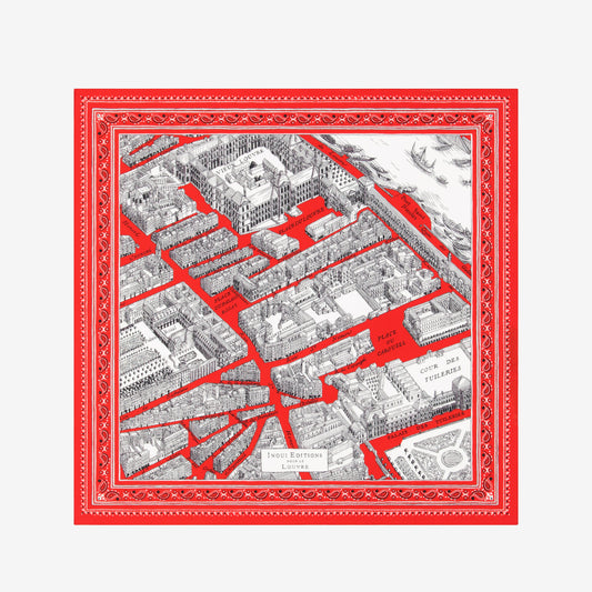Foulard quadrato Carré 65 Louvre / Inoui Editions