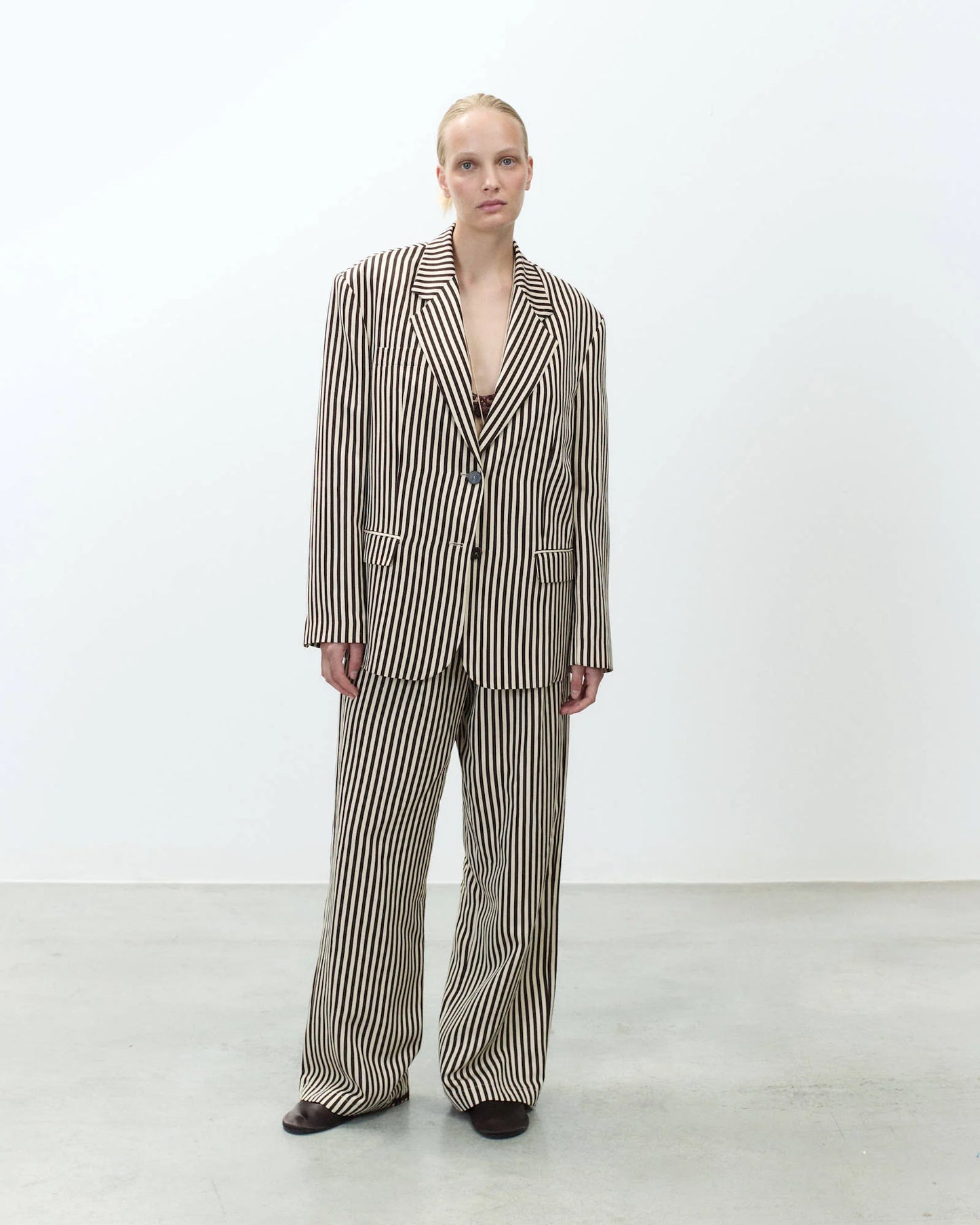 Blazer monopetto a righe / Alysi