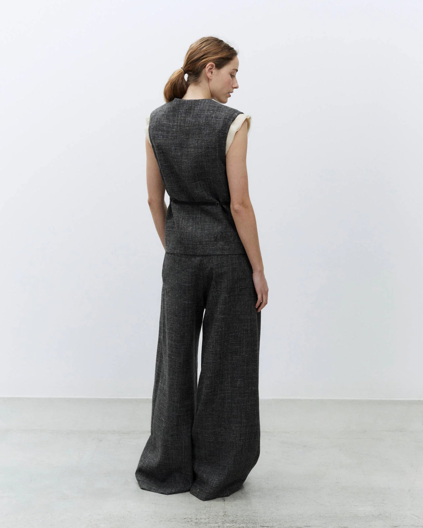 Gilet graniglia in lana