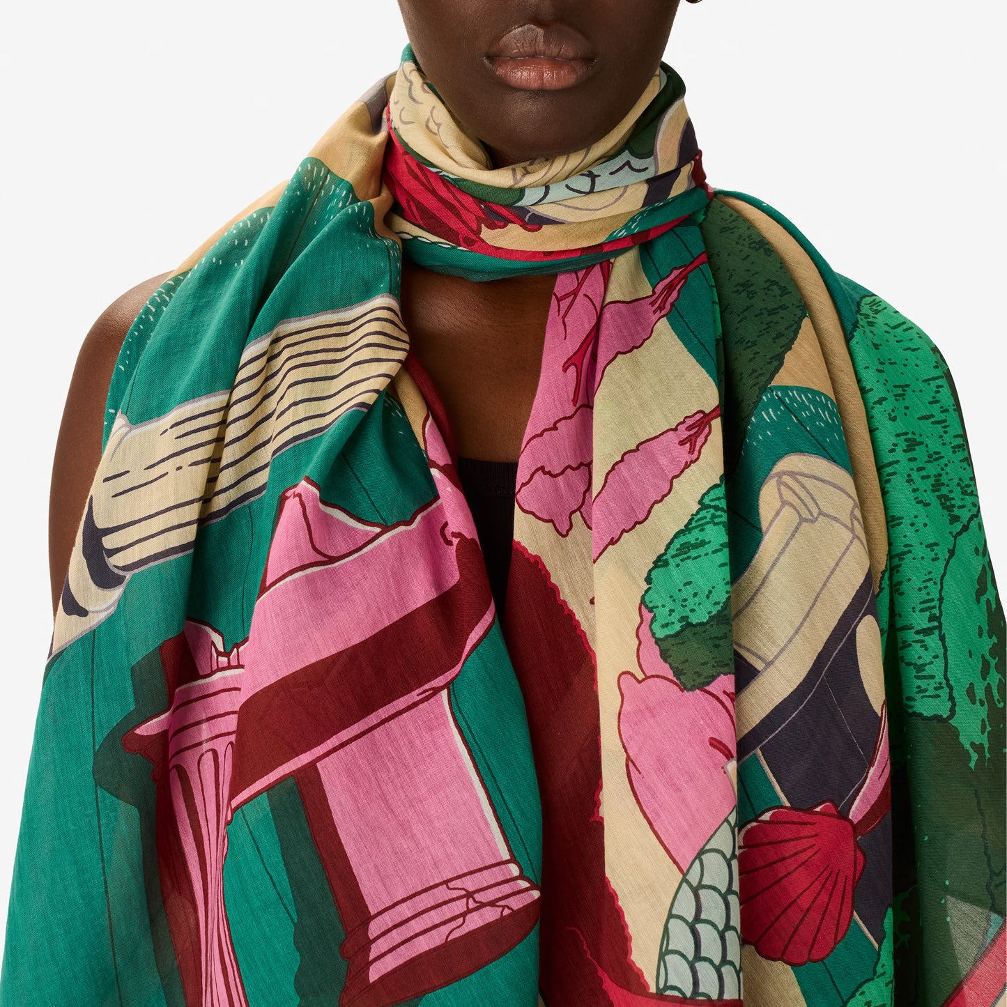 Sciarpa in cotone Etole 100 Jardin / Inoui Editions