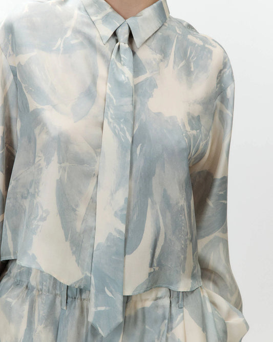 Camicia in pura seta stampata / Alysi