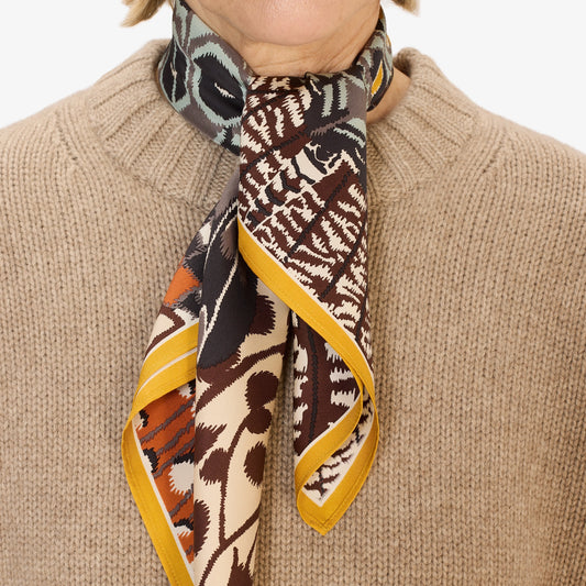 Foulard quadrato Papillon Natural