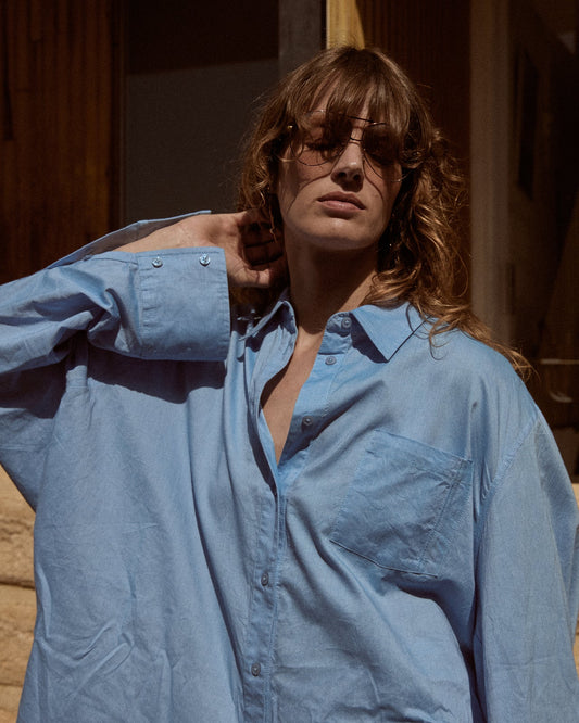 Camicia over azzurra / Mes Demoiselles Paris