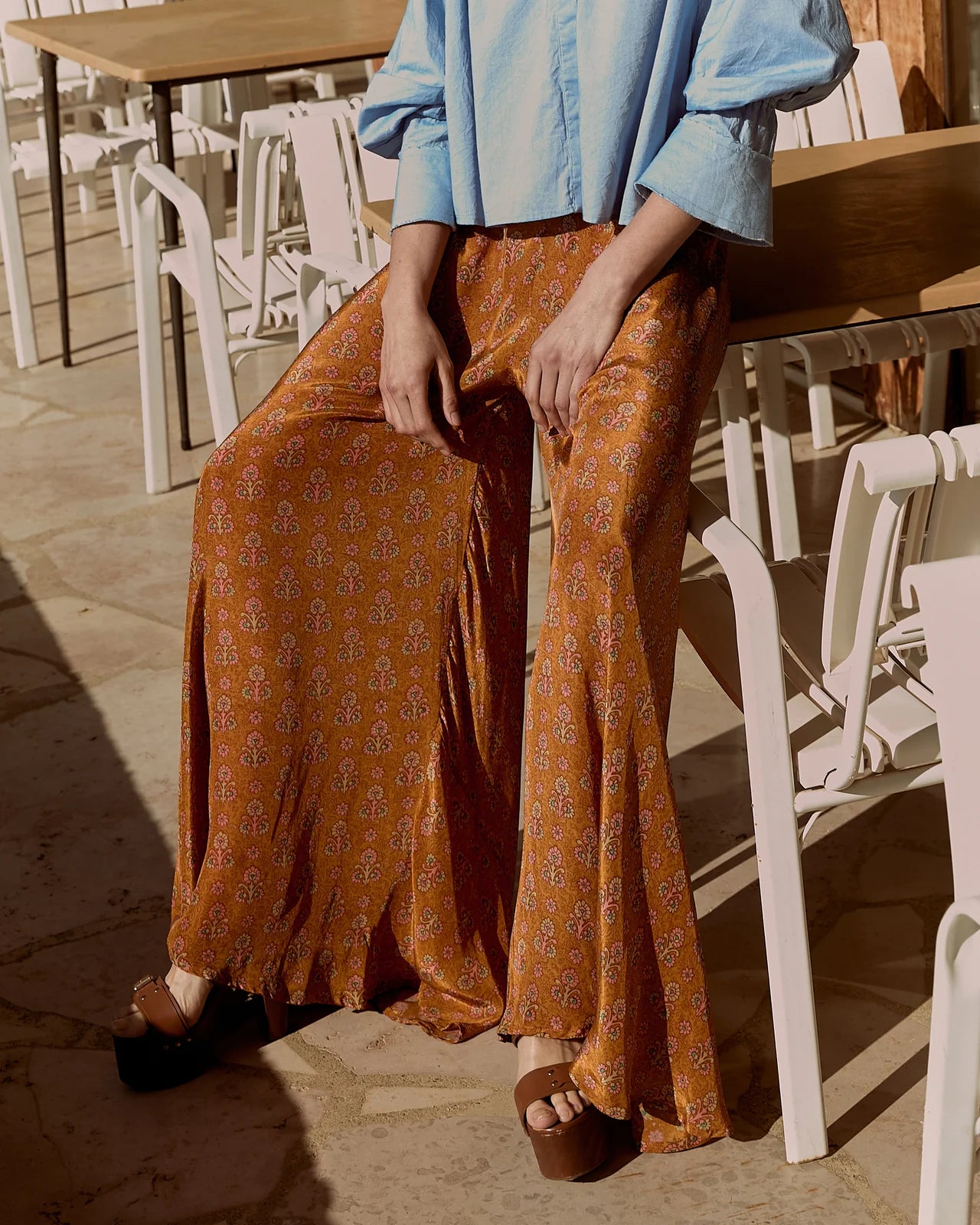 Pantalone ampio floreale / Mes Demoiselles Paris