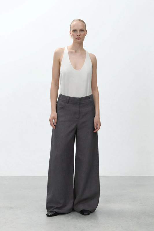 Pantalone wide leg misto lino / Alysi