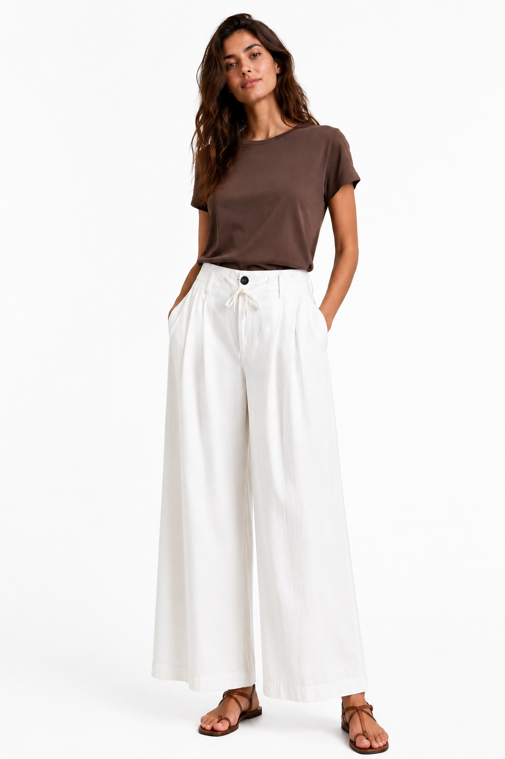 Pantalone bianco in cotone / Jucca