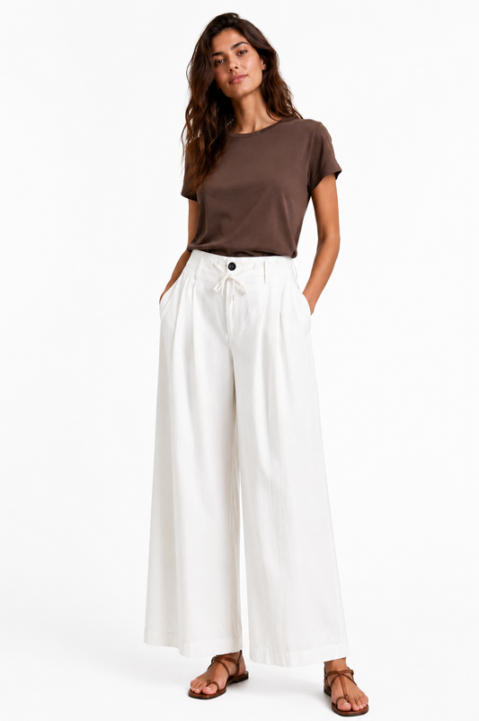 Pantalone bianco in cotone / Jucca