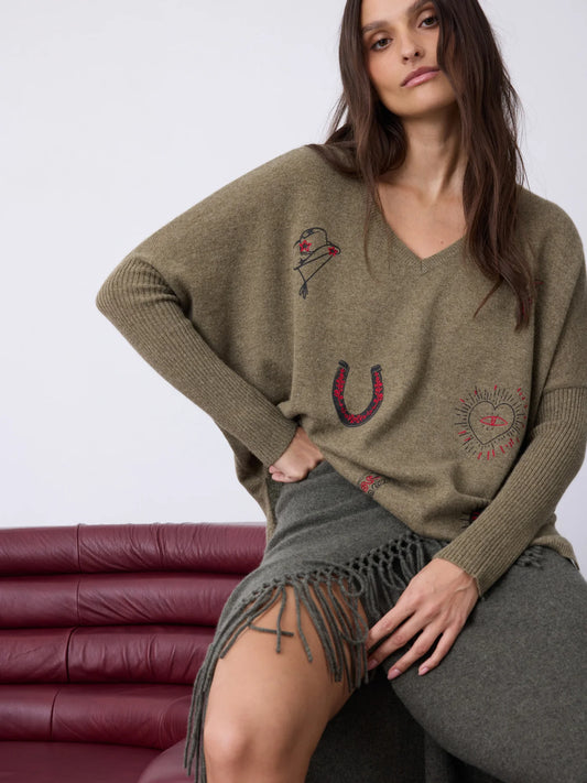 Maglione poncho JOSEPHINE