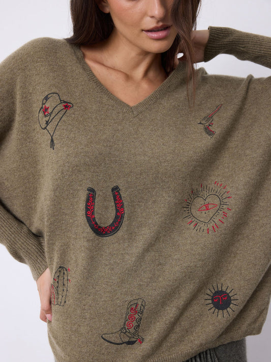 Maglione poncho JOSEPHINE