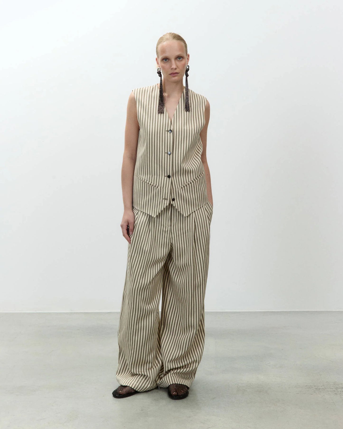 Gilet sartoriale a righe /Alysi