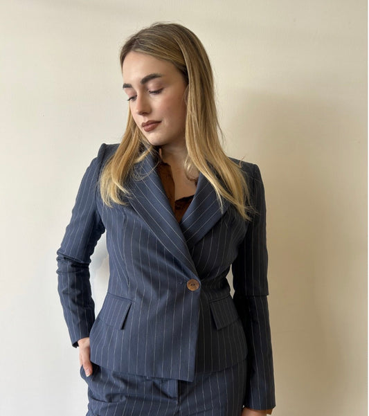 Blazer doppiopetto gessato / Merci