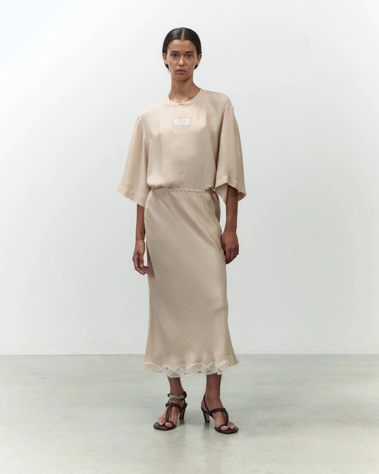 Gonna in seta con pizzo / Alysi