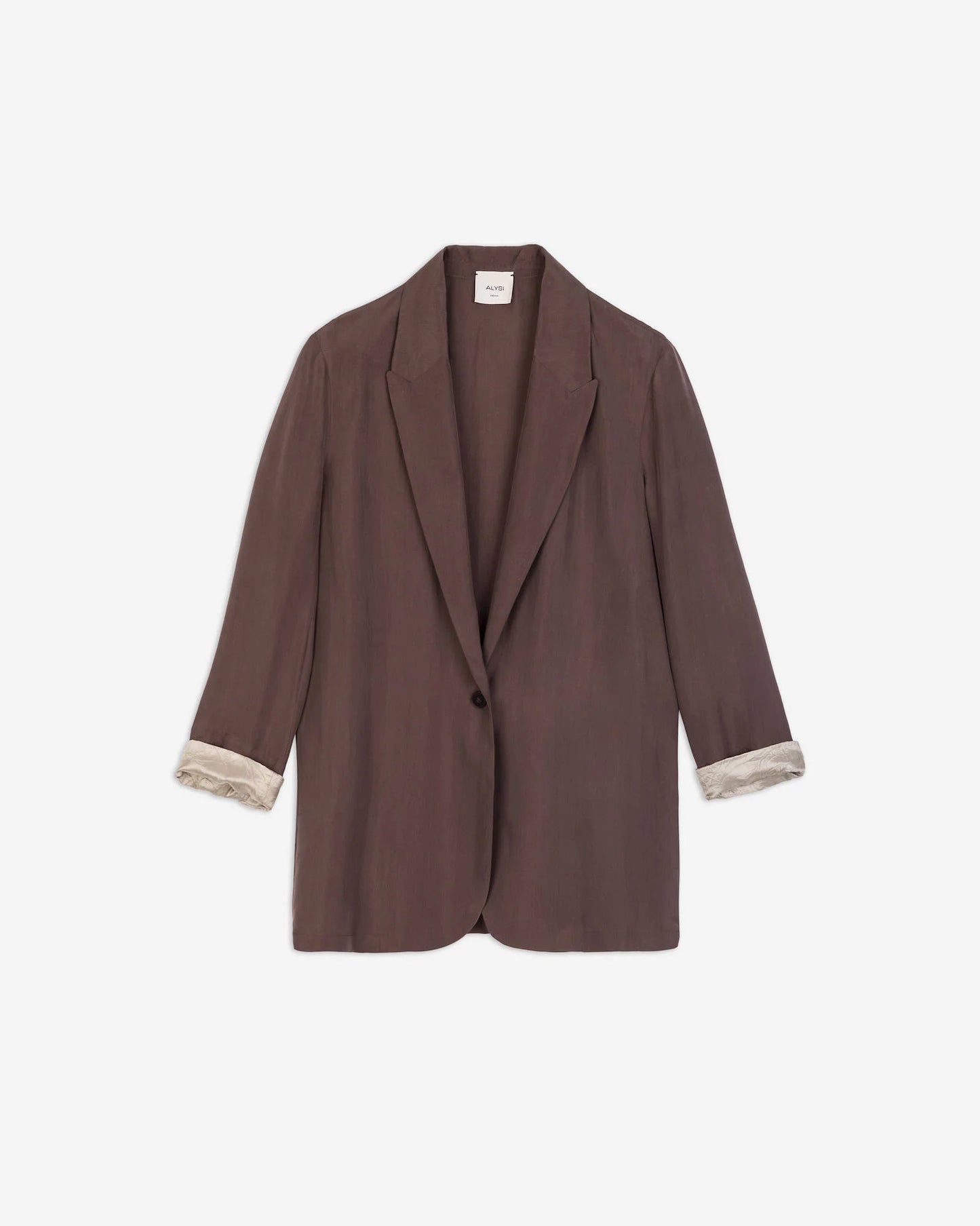 Blazer monopetto in seta / Alysi