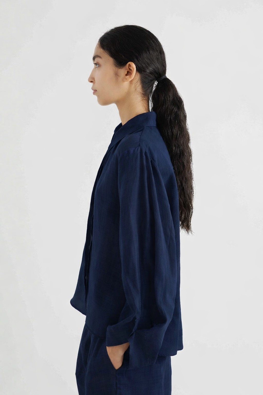 Camicia over con polsino arricciato / MeiMeij