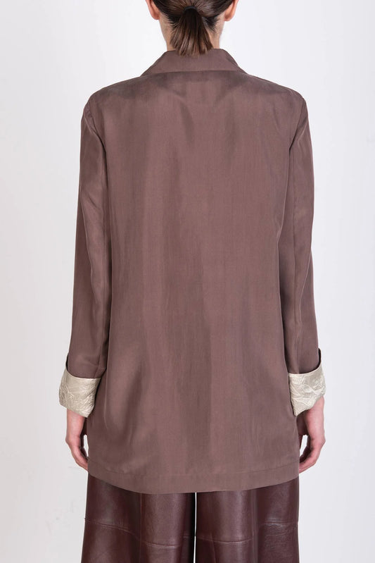 Blazer monopetto in seta / Alysi