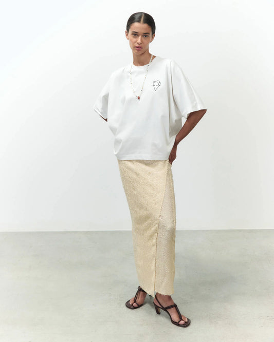 T-Shirt Curiosity Atelier con ricamo / Alysi